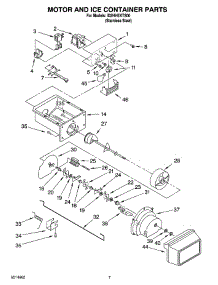 05 - Motor And Ice Container Parts parts for Whirlpool Refrigerator ID2HHEXTS00 from AppliancePartsPros.com