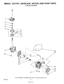 06 - Brake, Clutch, Gearcase, Motor And Pump parts for Whirlpool Washer LA5570XPW5 from AppliancePartsPros.com