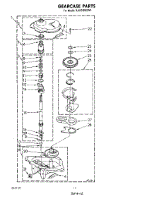 10 - Gearcase parts for Whirlpool Washer 3LA5580XSW0 from AppliancePartsPros.com
