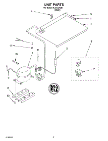 02 - Unit parts for Whirlpool Refrigerator EL02CCXLB from AppliancePartsPros.com