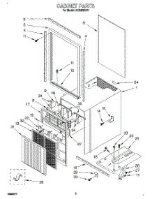 03 - Section parts for Whirlpool Air Conditioner ACS520XA1 from AppliancePartsPros.com