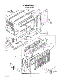 04 - Cabinet parts for Whirlpool Air Conditioner CA13WQ4 from AppliancePartsPros.com