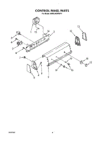 04 - Control Panel parts for Kitchenaid Washer KAWL400WAL1 from AppliancePartsPros.com