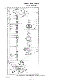 10 - Gearcase parts for Whirlpool Washer LA5668XSW2 from AppliancePartsPros.com