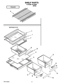 05 - Shelf Parts, Optional Parts parts for Whirlpool Refrigerator IRT184301 from AppliancePartsPros.com