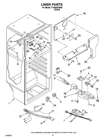 03 - Liner Parts parts for Whirlpool Refrigerator IT18SKXRD00 from AppliancePartsPros.com