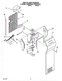 10 - Air Flow Parts parts for Whirlpool Refrigerator CS25AFXKQ05 from AppliancePartsPros.com