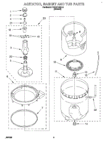 03 - Agitator, Basket And Tub parts for Whirlpool Washer 7RAX5133AL0 from AppliancePartsPros.com