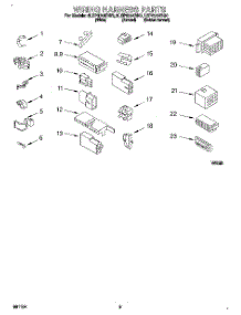 07 - Wiring Harness parts for Whirlpool Washer 8LSP6244BG0 from AppliancePartsPros.com