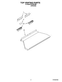 02 - Top Venting Parts parts for Whirlpool Range YIDC865VM0 from AppliancePartsPros.com