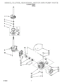 04 - Brake, Clutch, Gearcase, Motor And Pump Parts parts for Whirlpool Washer IJ40001 from AppliancePartsPros.com