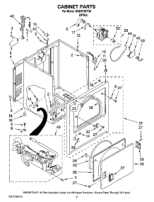 02 - Cabinet Parts parts for Maytag Dryer MGD5730TQ0 from AppliancePartsPros.com