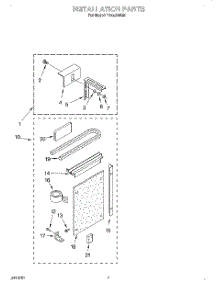 05 - Installation parts for Whirlpool Air Conditioner TA05002G0 from AppliancePartsPros.com