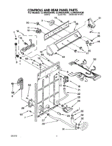 02 - Controls And Rear Panel parts for Whirlpool Washer LLR6233AW0 from AppliancePartsPros.com
