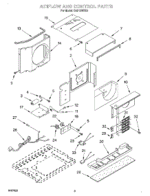 02 - Air Flow And Control parts for Whirlpool Air Conditioner CAH12WRK0 from AppliancePartsPros.com