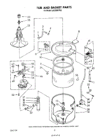 04 - Tub And Basket parts for Whirlpool Washer LA5380XPW2 from AppliancePartsPros.com
