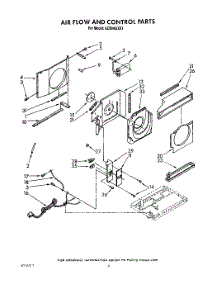 03 - Air Flow And Control parts for Whirlpool Air Conditioner ACM492XX1 from AppliancePartsPros.com