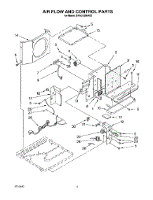 03 - Airflow And Control parts for Whirlpool Air Conditioner BPAC1200AS2 from AppliancePartsPros.com