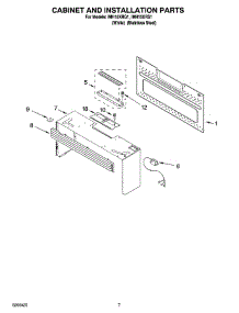 06 - Cabinet And Installation Parts parts for Whirlpool Microwave IMH15XRQ1 from AppliancePartsPros.com