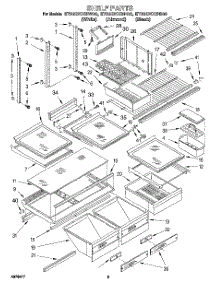 04 - Shelf, Lit / Optional parts for Whirlpool Refrigerator ET22DKXBB00 from AppliancePartsPros.com