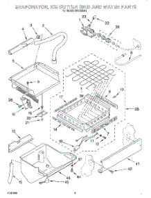 02 - Evaporator, Ice Cutter Grid And Water parts for Whirlpool Ice Machine EUC050A1 from AppliancePartsPros.com