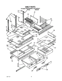 04 - Shelf, Lit / Optional parts for Kitchenaid Refrigerator KTRC18KXAL01 from AppliancePartsPros.com