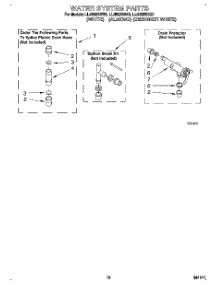 10 - Water System parts for Whirlpool Washer LLN8233BQ0 from AppliancePartsPros.com