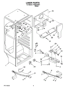 03 - Liner Parts parts for Whirlpool Refrigerator IT18DKXSQ01 from AppliancePartsPros.com