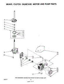 06 - Brake, Clutch, Gearcase, Motor And Pump parts for Whirlpool Washer LA5460XMW0 from AppliancePartsPros.com