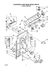 03 - Controls And Rear Panel parts for Whirlpool Washer LA9580XWF0 from AppliancePartsPros.com