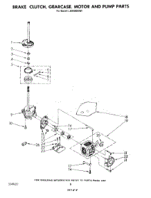 06 - Brake, Clutch, Gearcase, Motor And Pump parts for Whirlpool Washer LA5668XSW1 from AppliancePartsPros.com