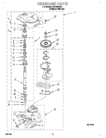 09 - Gearcase parts for Whirlpool Washer LSR7233BZ0 from AppliancePartsPros.com