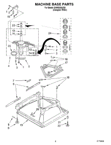 05 - Machine Base parts for Whirlpool Washer SAWS900JQ0 from AppliancePartsPros.com