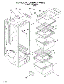 02 - Refrigerator Liner parts for Whirlpool Refrigerator ED0GTKXKQ01 from AppliancePartsPros.com