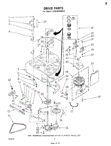 03 - Drive parts for Whirlpool Washer LA5580XMW0 from AppliancePartsPros.com