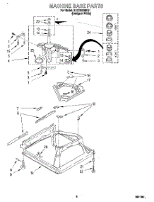 06 - Machine Base parts for Whirlpool Washer 6LSC9255BQ1 from AppliancePartsPros.com