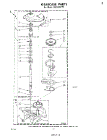 10 - Gearcase parts for Whirlpool Washer LA5530XPW1 from AppliancePartsPros.com