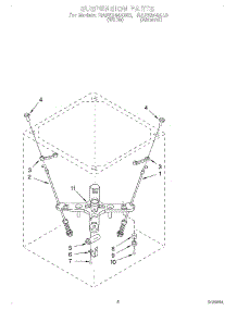 06 - Suspension parts for Whirlpool Washer RAP5244AL0 from AppliancePartsPros.com