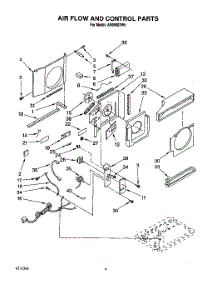03 - Air Flow And Control parts for Whirlpool Air Conditioner AR0500XW6 from AppliancePartsPros.com