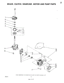 06 - Brake, Clutch, Gearcase, Motor And Pump parts for Whirlpool Washer LA7400XMW1 from AppliancePartsPros.com