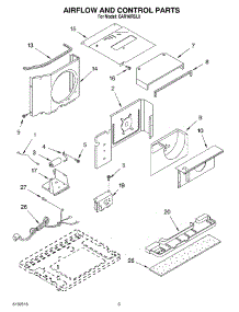 02 - Air Flow And Control parts for Whirlpool Air Conditioner CAR10RSL0 from AppliancePartsPros.com