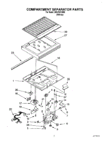 03 - Compartment Separator parts for Whirlpool Refrigerator 3XKVN510000 from AppliancePartsPros.com