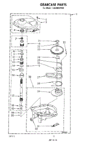 10 - Gearcase parts for Whirlpool Washer LA6300XPW0 from AppliancePartsPros.com