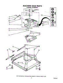08 - Machine Base parts for Whirlpool Washer LA8100XWW1 from AppliancePartsPros.com