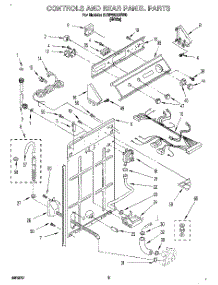 02 - Controls And Rear Panel parts for Whirlpool Washer 3LSP8255BW0 from AppliancePartsPros.com