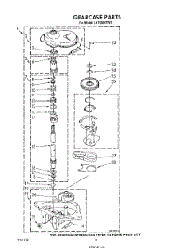 10 - Gearcase parts for Whirlpool Washer LA7000XTF0 from AppliancePartsPros.com