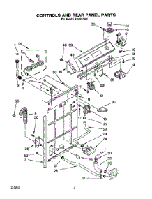 03 - Controls And Rear Panel parts for Whirlpool Washer LA9320XYW0 from AppliancePartsPros.com