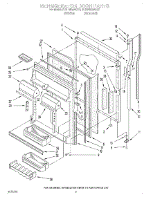 06 - Refrigerator Door parts for Kitchenaid Refrigerator KTRI18KAWH10 from AppliancePartsPros.com