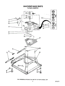 08 - Machine Base parts for Whirlpool Washer LA9320XTW1 from AppliancePartsPros.com