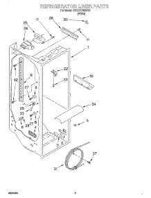 02 - Refrigerator Liner parts for Whirlpool Refrigerator 3XKGN7050F02 from AppliancePartsPros.com
